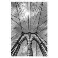 Fotografie NEW YORK CITY Brooklyn Bridge in Detail, Melanie Viola, 26.7 × 40 cm