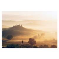 Fotografie Typical Tuscany landscape with farmhouse in, Gary Yeowell, 40 × 26.7 cm