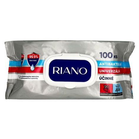 Antibakteriální vlhčené ubrousky RIANO, 100 ks