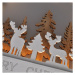 Solight LED závěsná dekorace - les s jeleny, 14x LED, 2x AA