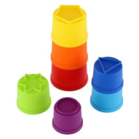 Věž/Pyramida barevná stohovací skládačka 7ks plast