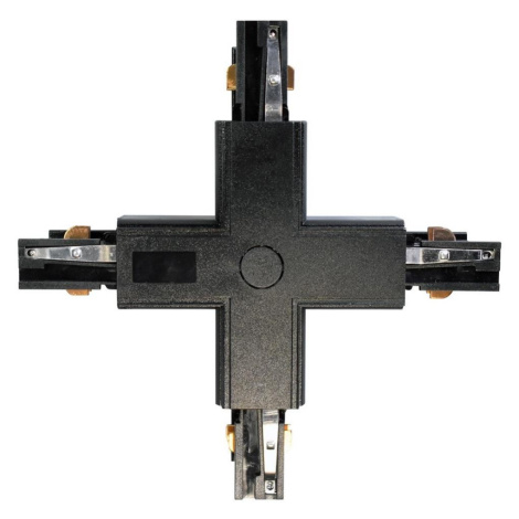 Konektor pro svítidla v lištovém systému 3-fázový TRACK černá typ + Donoci