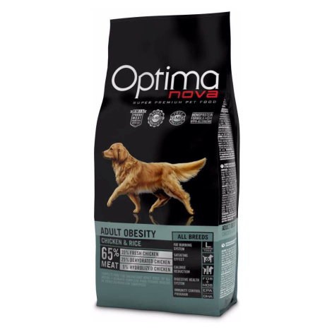 OPTIMAnova Dog Obesity Chicken & Rice 12 kg