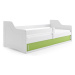Dětská postel SOFIX s úložným prostorem 80x160 cm - bílá Šedá