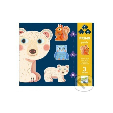 Primo puzzle pre najmenších -  V lese - puzzle z kategorie Maxi dílky DJECO