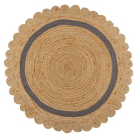 Jutový kulatý koberec v přírodní barvě ø 160 cm Grace – Flair Rugs