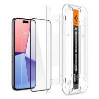 Spigen Glas.tR EZ Fit FC tvrzené sklo pro iPhone 15 Pro - černé 2 ks.