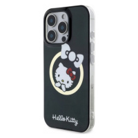 Pouzdro Hello Kitty iPhone 16 Pro Max 6.9 černé hardcase IML Fun bow Magsafe