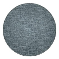 Kusový koberec Alassio modrošedý kulatý