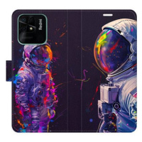 iSaprio Flip pouzdro Neon Astronaut 02 pro Xiaomi Redmi 10C