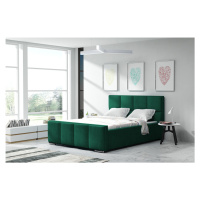 Eka Čalouněná postel Passion - Kronos 180x200 cm Barva látky: Smaragdová (19), Úložný prostor: S