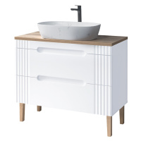 ArtCom Koupelnová skříňka s umyvadlem a deskou FIJI White DU100/1 | 100 cm