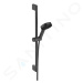 Hansgrohe 24161670 - Set sprchové hlavice, 3 proudy, EcoSmart, tyče 669 mm a hadice, matná černá