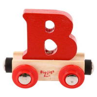 Bigjigs Rail Vagónik dřevěné vláčkodráhy - Písmeno B