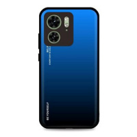 TopQ Kryt LUXURY Motorola Edge 40 pevný duhový modrý 120751