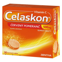 CELASKON Červený pomeranč 500 mg 30 šumivých tablet