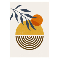 Ilustrace Abstract  Sun print boho minimalist, Tolchik, 26.7x40 cm