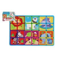 Teddies Puzzle magnetické deskové zvířata plast