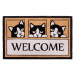 Hanse Home Collection koberce Rohožka Welcome, 3 kočky 105708 - 45x70 cm
