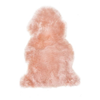 Růžová ovčí kožešina Bonami Selection, 60 x 90 cm