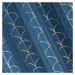Dekorační vzorovaný závěs s kroužky CANDY modrá/zlatá, (1 kus) 140x250 cm MyBestHome
