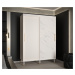 Šatní skříň Abi Calipso Jodelka Marmur Barva korpusu: Bílá, Rozměry: 150 cm, Dveře: Bílá + Bílý 