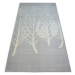 Dywany Lusczow Kusový koberec SCANDI 18281/652- listy šedý / krémový