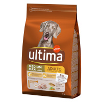 Ultima Medium / Maxi Adult s kuřecím a rýží - 2 x 3 kg
