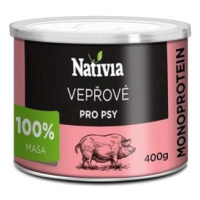 Nativia Konzerva - Vepřové maso pro psy 400g