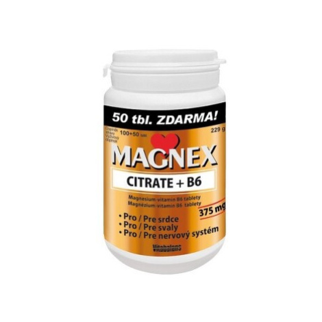 Magnex citrate 375mg+B6 tbl.100+50 VITABALANS