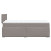 vidaXL Box spring postel s matrací taupe 120x190 cm textil