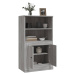 vidaXL Skříň highboard šedá sonoma 60 x 35,5 x 103,5 kompozitní dřevo