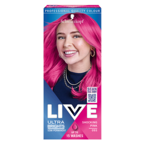 Schwarzkopf Live Ultra Brights barva na vlasy Party růžová 093