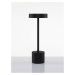 NOVA LUCE venkovní stolní lampa FUMO černý hliník a akryl LED 2W 3000K 3000K 220-240V 163st. IP5