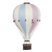 Super balloon Dekorační horkovzdušný balón &#8211; růžová/modrá - S-28cm x 16cm