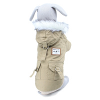 Vsepropejska Fur zimní bunda pro psa s kožíškem Barva: Béžová, Délka zad (cm): 40, Obvod hrudník