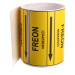 Páska na značení potrubí Signus M25 - FREON Samolepka 100 x 77 mm, délka 1,5 m, Kód: 25881
