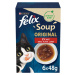 FELIX Soup výběr z venkova s hovězím, kuřecím a jehněčím masem 48 × 48 g