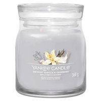 Yankee Candle Kouřová vanilka a kašmír, Svíčka ve skleněné dóze, 368 g