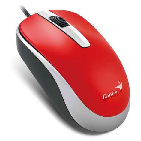 GENIUS myš DX-120, drátová, 1200 dpi, USB, červená