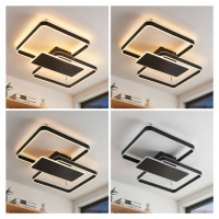 Lucande Lucande Kadira LED stropní světlo, 80 cm, černá