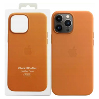 Pouzdro Kožené Apple iPhone 13 Pro Max MM1L3ZM/A Golden Brown Hnědé Zadní Kryt