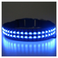 Reedog luminous USB svíticí obojek pro malé, střední a velké psy - Modrá L