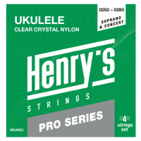 Henry’s HEUKECPRO Clear Crystal Nylon - UKULELE Soprano / Concert