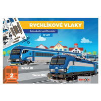 Rychlíkové vlaky - Jednoduché vystřihovánky