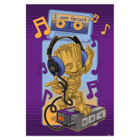 Plakát Guardians of the Galaxy - Groot Cassette