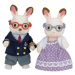 SYLVANIAN FAMILY - Babička a dědeček chocolate králíci