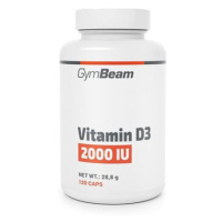 GymBeam Vitamín D3 2000 IU 120 kapslí