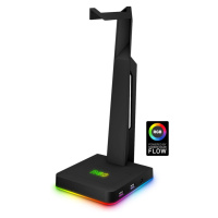CONNECT IT NEO Stand-It RGB stojánek na sluchátka + USB hub černý CHX-3590-BK Černá
