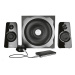 TRUST Reproduktory 2.1 Tytan Subwoofer Speaker Set - black, černá